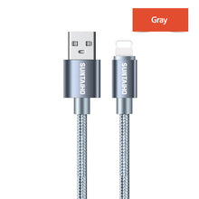 Load image into Gallery viewer, Suntaiho 2.4A USB Cable for iphone Charger cable XS max Xr X USB Fast Charging Cable for iPhone 8 7 6 5s Plus Phone Charger Cord