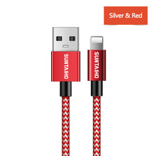 Load image into Gallery viewer, Suntaiho 2.4A USB Cable for iphone Charger cable XS max Xr X USB Fast Charging Cable for iPhone 8 7 6 5s Plus Phone Charger Cord
