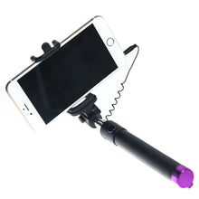 Load image into Gallery viewer, 20cm-80cm Selfie Foldable Extendable Telescopic Rod Cable Range Wired Monopod Mobile Phone Holder 3.5mm Jack Selfie Stick