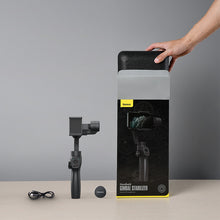 Load image into Gallery viewer, Baseus Bluetooth Selfie Stick 3-Axis Handheld Gimbal Stabilizer Outdoor Holder w/Focus Pull & Zoom for iPhone Action Camera