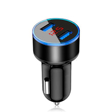 Load image into Gallery viewer, 3.1A LED Display USB Phone Charger Car-Charger for Xiaomi Samsung For iPhone 11 Pro 7 8 Plus Mobile Phone Adapter Car Charger