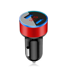 Load image into Gallery viewer, 3.1A LED Display USB Phone Charger Car-Charger for Xiaomi Samsung For iPhone 11 Pro 7 8 Plus Mobile Phone Adapter Car Charger