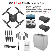 Load image into Gallery viewer, X35 GPS RC Drone 5G WiFi 4K HD Camera Profissional RC Quadcopter Brushless Motor Drones Gimbal Stabilizer 30 Minutes flight