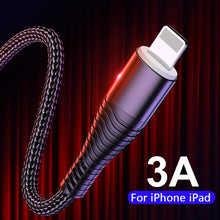 Load image into Gallery viewer, USB Cable for iPhone Charger Data Sync USB 3A Charging lighting Cable for iPad iPhone 11 X XS XR 6 6S 7 8 SE Plus Charger Cord