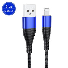 Load image into Gallery viewer, USB Cable for iPhone Charger Data Sync USB 3A Charging lighting Cable for iPad iPhone 11 X XS XR 6 6S 7 8 SE Plus Charger Cord