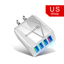 Load image into Gallery viewer, Quick Charger 3.0 USB Charger for Samsung A50 A51 iPhone 7 8 Xiaomi mi9 Tablet QC 3.0 Fast Wall Charger US EU UK Plug Adapter