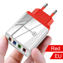 Load image into Gallery viewer, Quick Charger 3.0 USB Charger for Samsung A50 A51 iPhone 7 8 Xiaomi mi9 Tablet QC 3.0 Fast Wall Charger US EU UK Plug Adapter