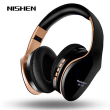 Load image into Gallery viewer, Wireless Bluetooth Headphones Noise Cancelling Headset Foldable Stereo Bass Sound Adjustable Earphones With Mic For PC All Phone