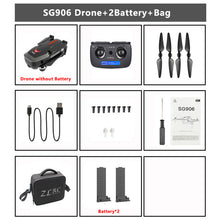 Load image into Gallery viewer, Drone SG906 / SG906 Pro with GPS 4K 5G WIFI 2-axis gimbal Dual camera professional ESC 50X Zoom Brushless Quadcopter RC Dron