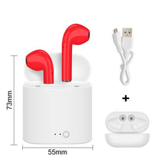 Load image into Gallery viewer, i7s TWS Wireless Earphones Bluetooth headphones sport Earbuds Headset With Mic Earpiece For Iphone Xiaomi Samsung Huawei oppo