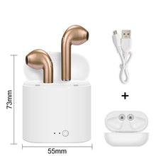 Load image into Gallery viewer, i7s TWS Wireless Earphones Bluetooth headphones sport Earbuds Headset With Mic Earpiece For Iphone Xiaomi Samsung Huawei oppo