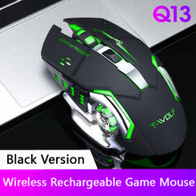 Load image into Gallery viewer, Wireless Mouse Rechargeable Silent Mouse 2.4GHz USB Optical Ergonomic Mice LED Backlight Game Gaming Mouse For PC Laptop Gamer