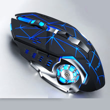 Load image into Gallery viewer, T-WOLF Q13 Rechargeable Wireless Mouse Silent Ergonomic Gaming Mice 6 Keys RGB Backlight 2400 DPI for Laptop Computer Pro Gamer
