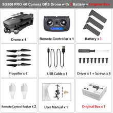 Load image into Gallery viewer, ZLRC SG906 PRO GPS Drone With 2-axis Anti-shake Self-stabilizing Gimbal WiFi FPV 4K Camera Brushless Dron Quadcopter VS F11 Pro