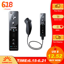Load image into Gallery viewer, Built-in Motion Plus Wireless Remote Gamepad Controller For Nintend Wii Nunchuck For Nintend Wii Remote Controle Joystick Joypad