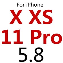 Load image into Gallery viewer, 2Pcs Tempered Glass On 6 6s 7 8 XS Max X XR Screen Protector Protection Film for iPhone 4 4s 5 5s 5C SE Glass Screen Cover Case