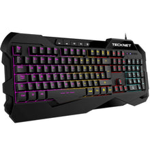 Load image into Gallery viewer, TeckNet Gaming Keyboard Mechanical Feeling Anti-ghosting Gaming Keyboards Luminous Backlit English Layout keyboard for Gamer
