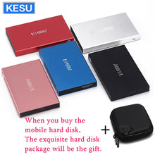 Load image into Gallery viewer, Original KESU 2.5 Inch External Hard Drive Storage 320G 500G USB3.0 1TB 2TB 750G HDD Portable External HD Hard Disk Custom LOGO
