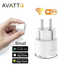 Load image into Gallery viewer, AVATTO Mini Standard 16A EU Smart Wifi Plug with Power Monitor, Smart Socket Outlet Works with Google Home, Alexa Voice Control
