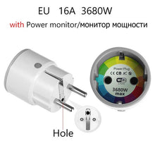 Load image into Gallery viewer, AVATTO Mini Standard 16A EU Smart Wifi Plug with Power Monitor, Smart Socket Outlet Works with Google Home, Alexa Voice Control
