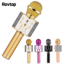 Load image into Gallery viewer, Professional Bluetooth Wireless Microphone Karaoke Speaker KTV Music Player Singing Recorder Handheld Microphone Mic 1800Mah

