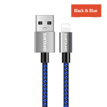 Load image into Gallery viewer, Suntaiho 2.4A USB Cable for iphone Charger cable XS max Xr X USB Fast Charging Cable for iPhone 8 7 6 5s Plus Phone Charger Cord
