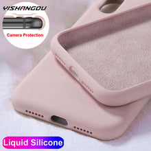 Load image into Gallery viewer, YISHANGOU Case For Apple iPhone 11 Pro Max SE 2 2020 6 S 7 8 Plus X XS MAX XR Cute Candy Color Couples Soft Silione Back Cover
