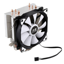 Load image into Gallery viewer, SNOWMAN CPU Cooler Master 4 Pure Copper Heat-pipes freeze Tower Cooling System CPU Cooling Fan with PWM Fans
