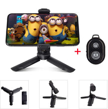 Load image into Gallery viewer, Duszake Mini Tripod With Bluetooth Remote Shutter For IPhone Huawei Mini Phone Tripod 360 Rotating Phone Holder Clip Stand
