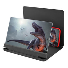 Load image into Gallery viewer, 12inch New Mobile Phone Curved Screen Amplifier HD 3D Video Mobile Phone Magnifying Glass Stand Bracket Phone Foldable Holder
