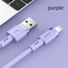 Load image into Gallery viewer, USB Cable For iPhone 11 Pro Max X XR XS 8 7 6 6s 5 5s iPad Fast Data Charging Charger USB Wire Cord Liquid Silicone Cable 1.2M
