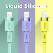 Load image into Gallery viewer, USB Cable For iPhone 11 Pro Max X XR XS 8 7 6 6s 5 5s iPad Fast Data Charging Charger USB Wire Cord Liquid Silicone Cable 1.2M
