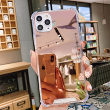 Load image into Gallery viewer, Luxury Clear Makeup Mirror Phone Case For iphone 11 Pro XS MAX XR X Soft Silicone Cover For iphone 7 8 6S 6 Plus Shockproof Case
