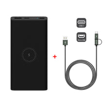 Load image into Gallery viewer, Xiaomi Wireless Power Bank 10000mAh Youth WPB15ZM USB C Mi Powerbank 10000 Qi Fast Wireless Charger Portable Charging Poverbank
