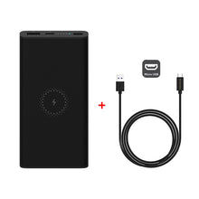 Load image into Gallery viewer, Xiaomi Wireless Power Bank 10000mAh Youth WPB15ZM USB C Mi Powerbank 10000 Qi Fast Wireless Charger Portable Charging Poverbank
