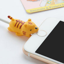 Load image into Gallery viewer, Animal Cable Bite Protector Winder Cute Cartoon Cover Protect Case Wire Organizer Holder For IPhone Huawei Earphone cable
