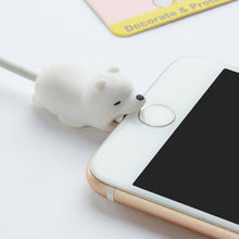 Load image into Gallery viewer, Animal Cable Bite Protector Winder Cute Cartoon Cover Protect Case Wire Organizer Holder For IPhone Huawei Earphone cable
