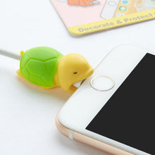 Load image into Gallery viewer, Animal Cable Bite Protector Winder Cute Cartoon Cover Protect Case Wire Organizer Holder For IPhone Huawei Earphone cable
