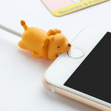 Load image into Gallery viewer, Animal Cable Bite Protector Winder Cute Cartoon Cover Protect Case Wire Organizer Holder For IPhone Huawei Earphone cable
