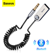 Load image into Gallery viewer, Baseus Aux Bluetooth Adapter Dongle Cable For Car 3.5mm Jack Aux Bluetooth 5.0 4.2 4.0 Receiver Speaker Audio Music Transmitter
