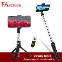 Load image into Gallery viewer, FANGTUOSI 3 in 1 Wireless Bluetooth Selfie Stick Extendable Handheld Monopod Foldable Mini Tripod With Shutter Remote For iPhone
