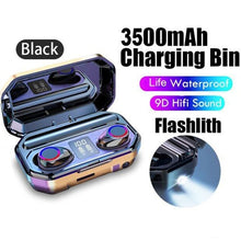 Load image into Gallery viewer, 3500mAh Bluetooth Earphones Wireless Headphones Touch Control LED With Microphone Sport Waterproof Headsets Earbuds Earphone
