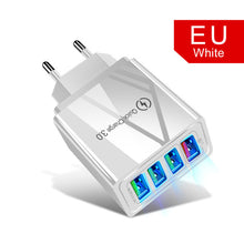 Load image into Gallery viewer, Quick Charger 3.0 USB Charger for Samsung A50 A51 iPhone 7 8 Xiaomi mi9 Tablet QC 3.0 Fast Wall Charger US EU UK Plug Adapter
