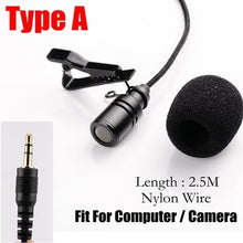 Load image into Gallery viewer, Ollivan Omnidirectional Metal Microphone 3.5mm Jack Lavalier Tie Clip Microphone Mini Audio Mic for Computer Laptop Mobile Phone
