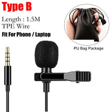 Load image into Gallery viewer, Ollivan Omnidirectional Metal Microphone 3.5mm Jack Lavalier Tie Clip Microphone Mini Audio Mic for Computer Laptop Mobile Phone
