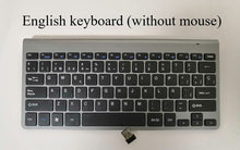 Load image into Gallery viewer, Russian/Spanish/English/Arabic 2.4G Wireless Keyboard and Mouse Combo Mini Multimedia Keyboard Mouse Set For Laptop PC TV Gray
