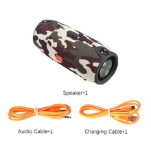 Load image into Gallery viewer, Big Power 40W Bluetooth Speaker FM Radio Waterproof Portable Column Super Bass Stereo Subwoofer Comuter PC sound box BT AUX TF
