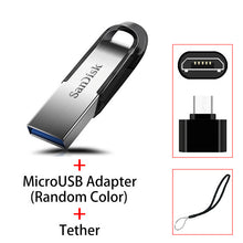Load image into Gallery viewer, Sandisk USB Flash Drive 32 64 128 16 GB Pendrive 128gb 64gb 32gb 256gb Pen Drive 3.0 USB Stick Disk on Key Memory for Phone
