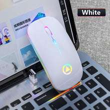 Load image into Gallery viewer, Wireless Mouse Rechargeable Silent Mouse 2.4GHz USB Optical Ergonomic Mice LED Backlight Game Gaming Mouse For PC Laptop Gamer
