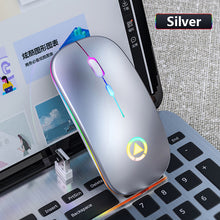 Load image into Gallery viewer, Wireless Mouse Rechargeable Silent Mouse 2.4GHz USB Optical Ergonomic Mice LED Backlight Game Gaming Mouse For PC Laptop Gamer
